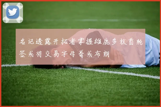 名记透露开拓者掌握雄鹿多枚首轮签或将交易字母哥或布朗